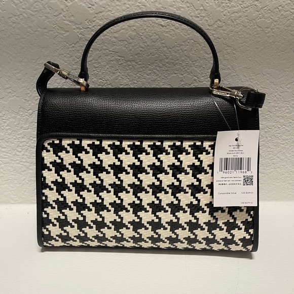 Kate Spade Darcy Woven Houndstooth Satchel ⭐️ - Picture 14 of 16